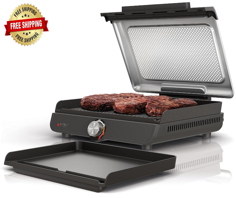 Parrilla Eléctrica Sin Humo Para Interiores Con Revestimiento Antiadherente NEW