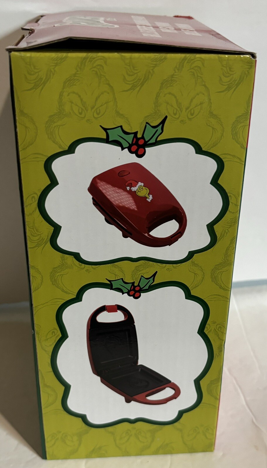 Dr. Seuss The Grinch Red Uncanny Grilled Cheese Panini Sandwich Maker New in Box