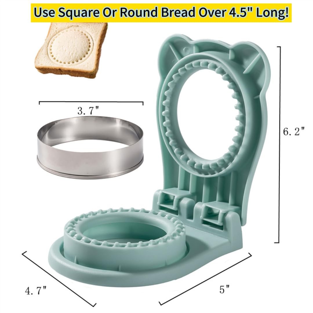 Uncrustable Sandwich Maker, Circle Cutter & Sealer, Kids Lunchbox, 3.7in