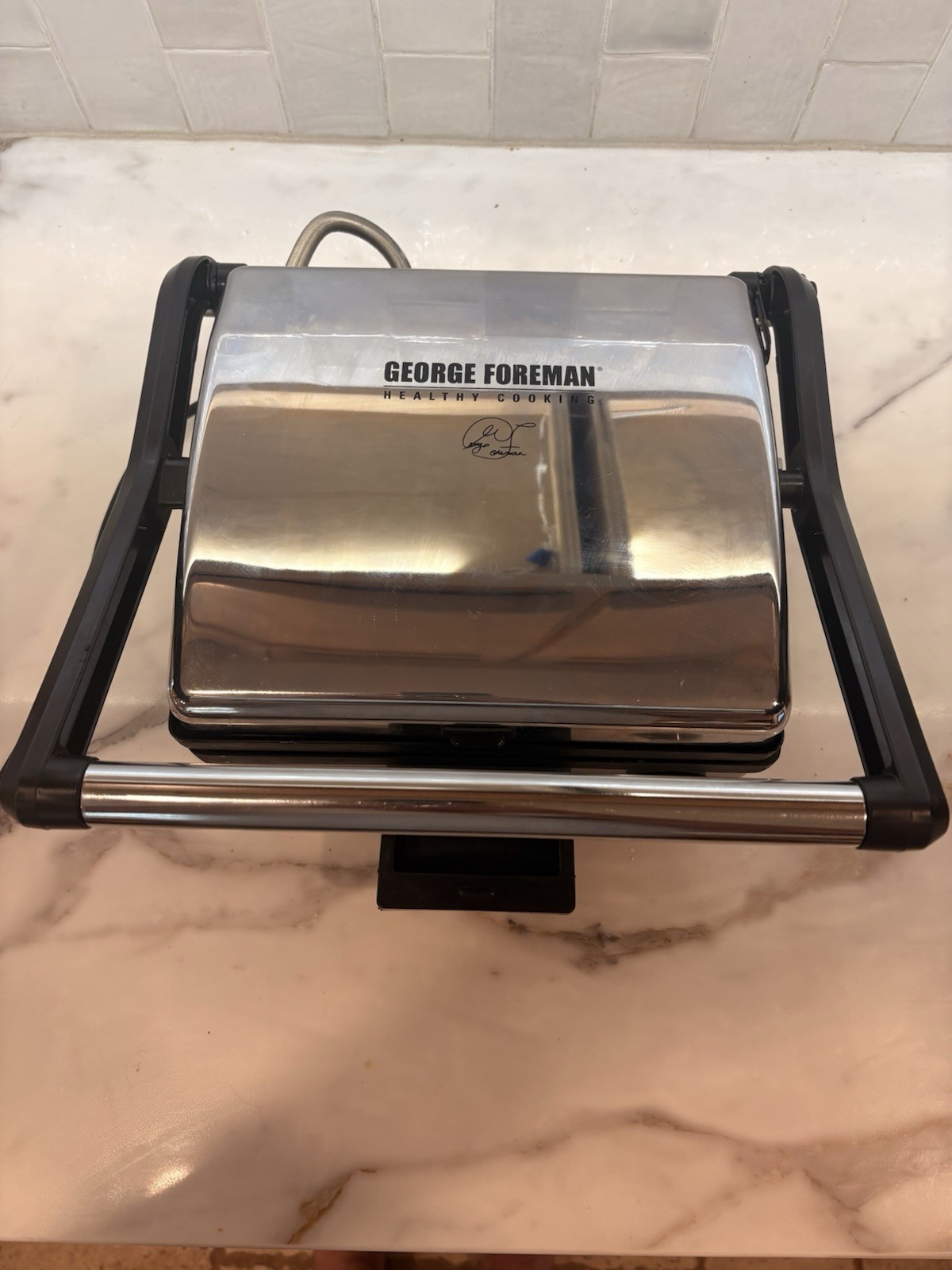 George Foreman Healthy Cooking Grill, Panini Maker, model No. PN2PC180