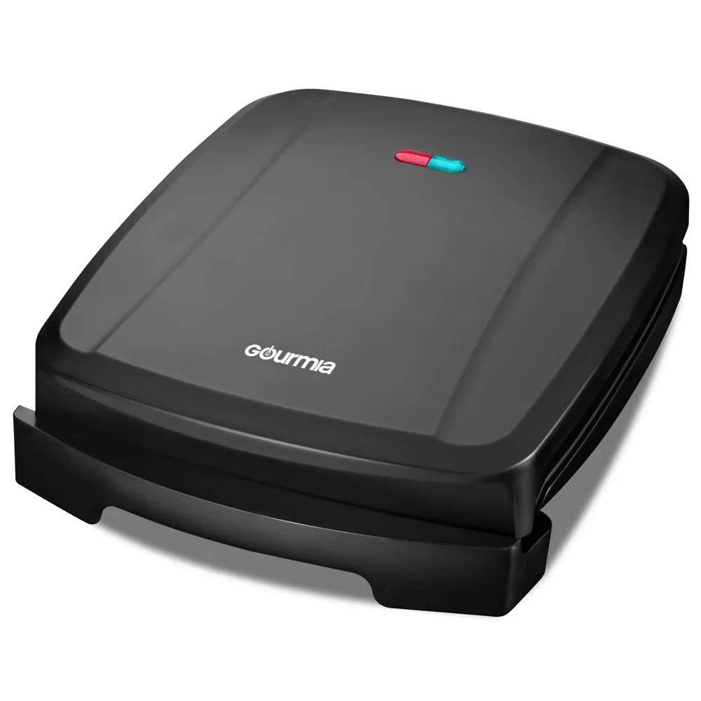 NEW – Gourmia 3-in-1 Cooking Plate Grill Contact Panini Maker Compact Black