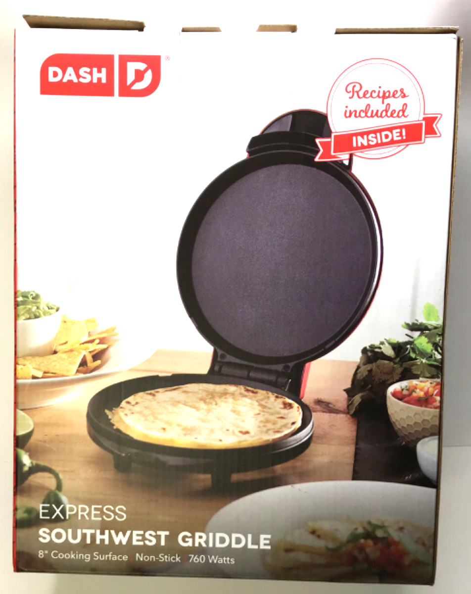 DASH #DMG8100V2RD EXPRESS SOUTHWEST GRIDDLE – 8″ COOKING SURFACE NON-STICK – NEW