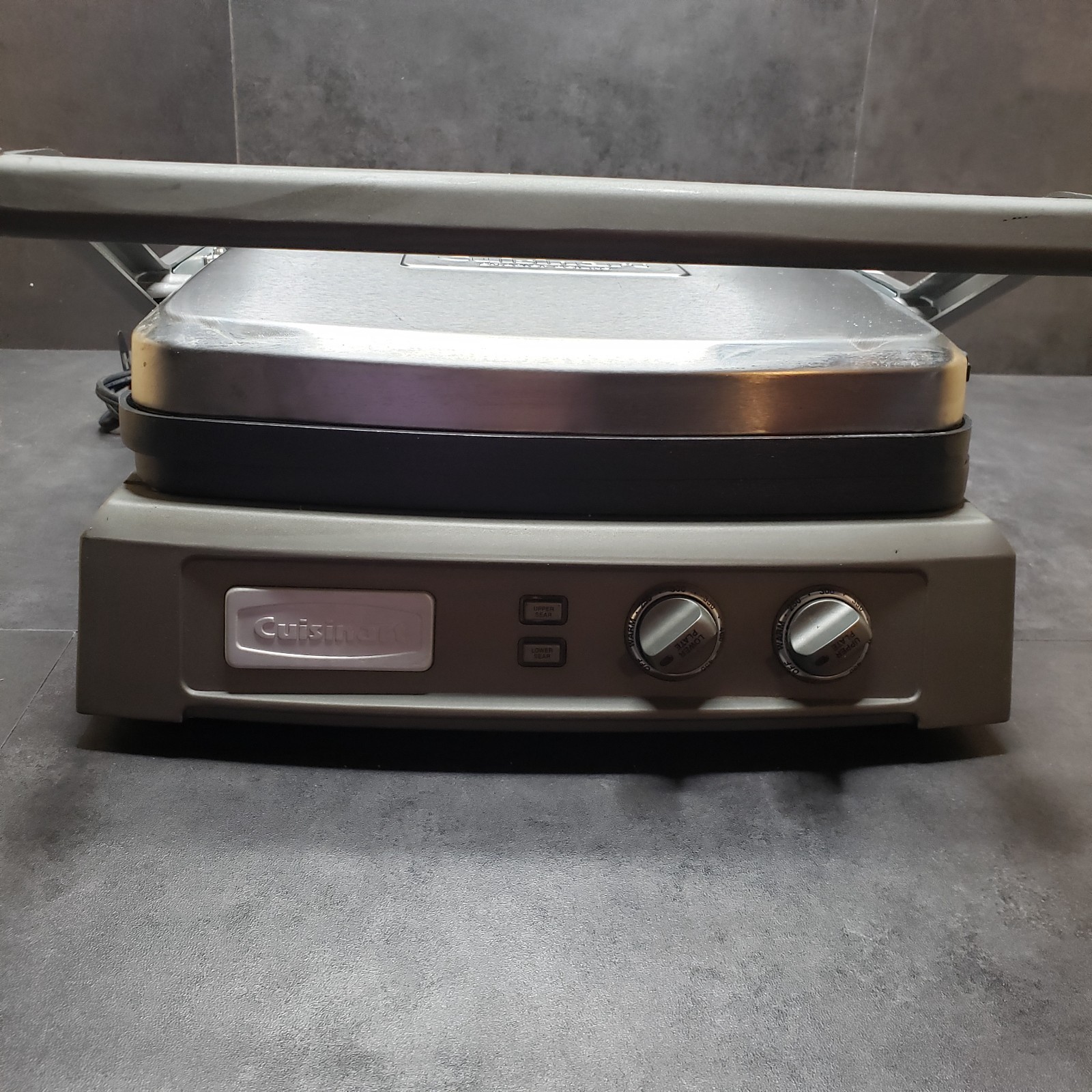 Cuisinart Griddler Deluxe Strainless Model GR-150 Non Stick Tested Works