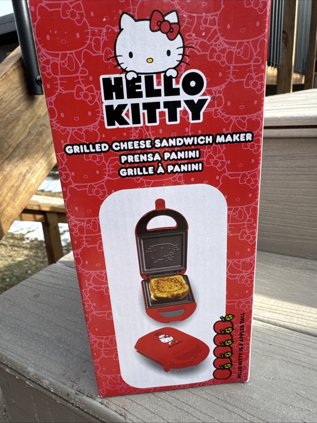 Hello Kitty Grilled Cheese Maker Red 💖😺🌷🌹 – New Non-Stick Sandwich Press