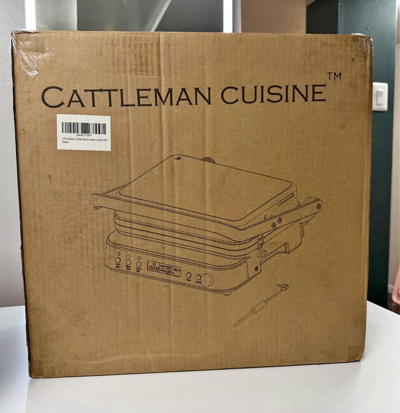 Cattleman Cuisine 5 in 1 Contact Grill & Griddle, Removable Surface, Non-Stick