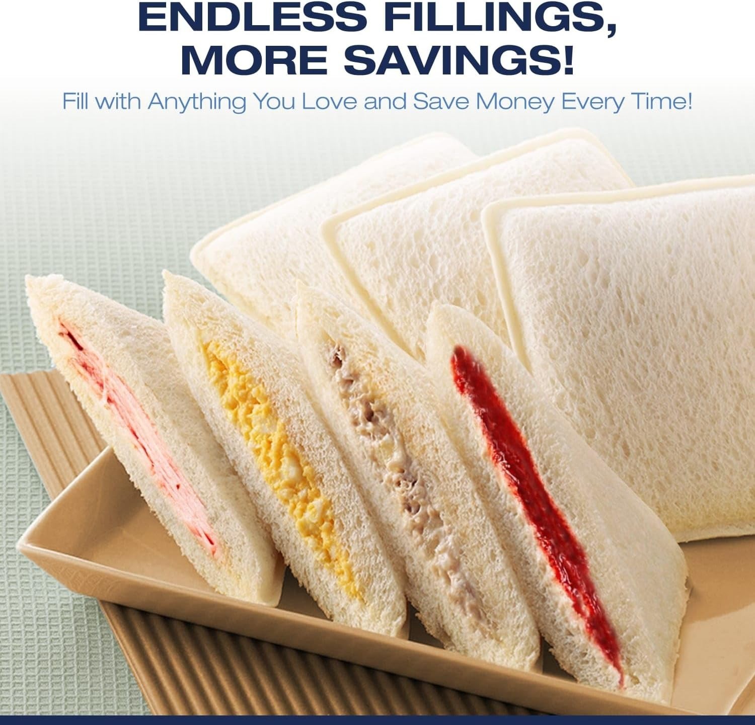 Portable Crustless Sandwich Maker – Ideal for Kids’ Picnics, Dishwasher Safe
