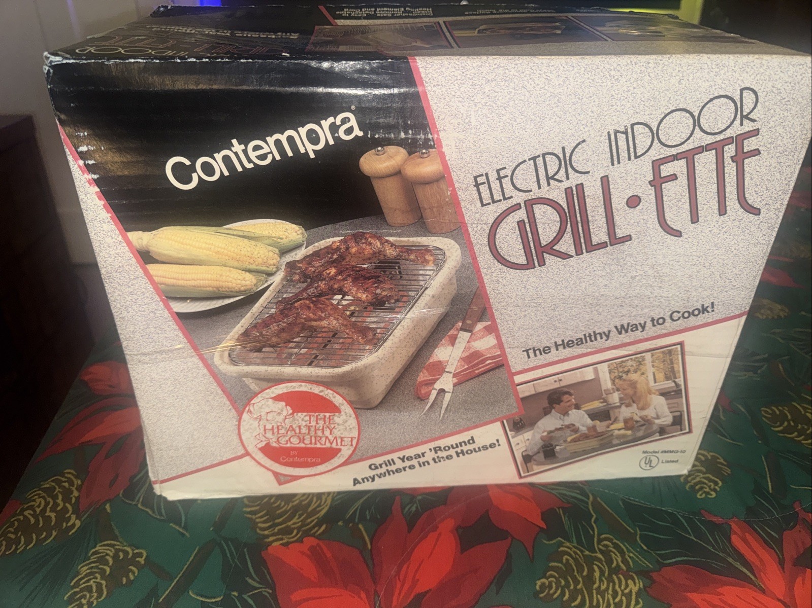 Contempra Electric Indoor Grill Ette Model MMG-10 New Open Box Vintage NOS USA
