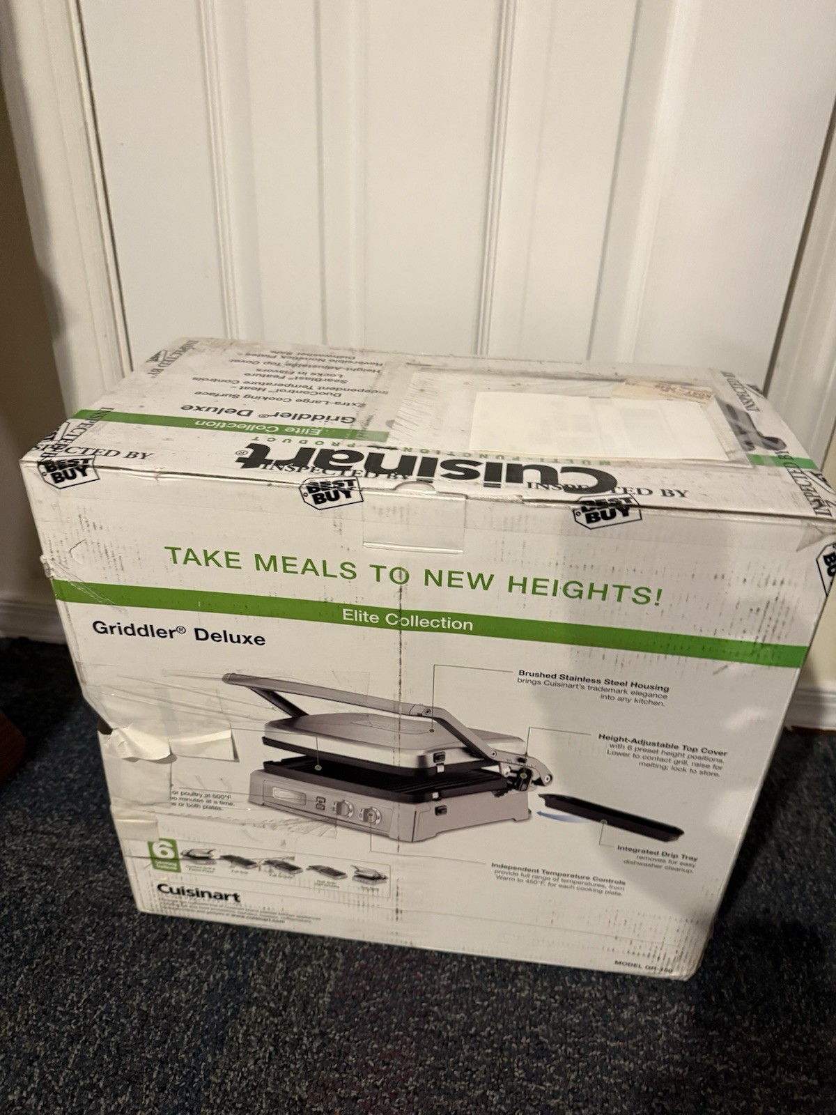 Cuisinart GR-150 Deluxe Electric Griddler – Silver Damaged Box