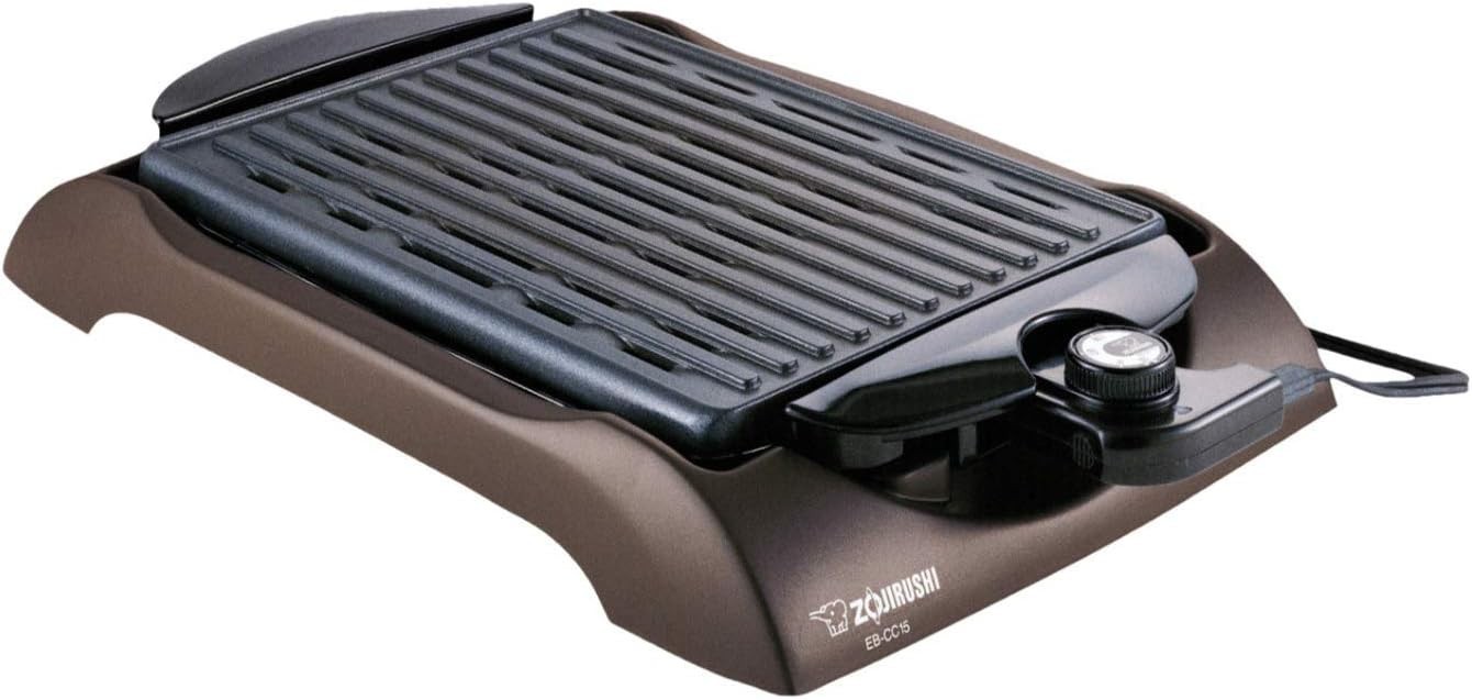 Indoor Electric Grill Nonstick Dishwasher Safe Perfect for Grilling Vegetables