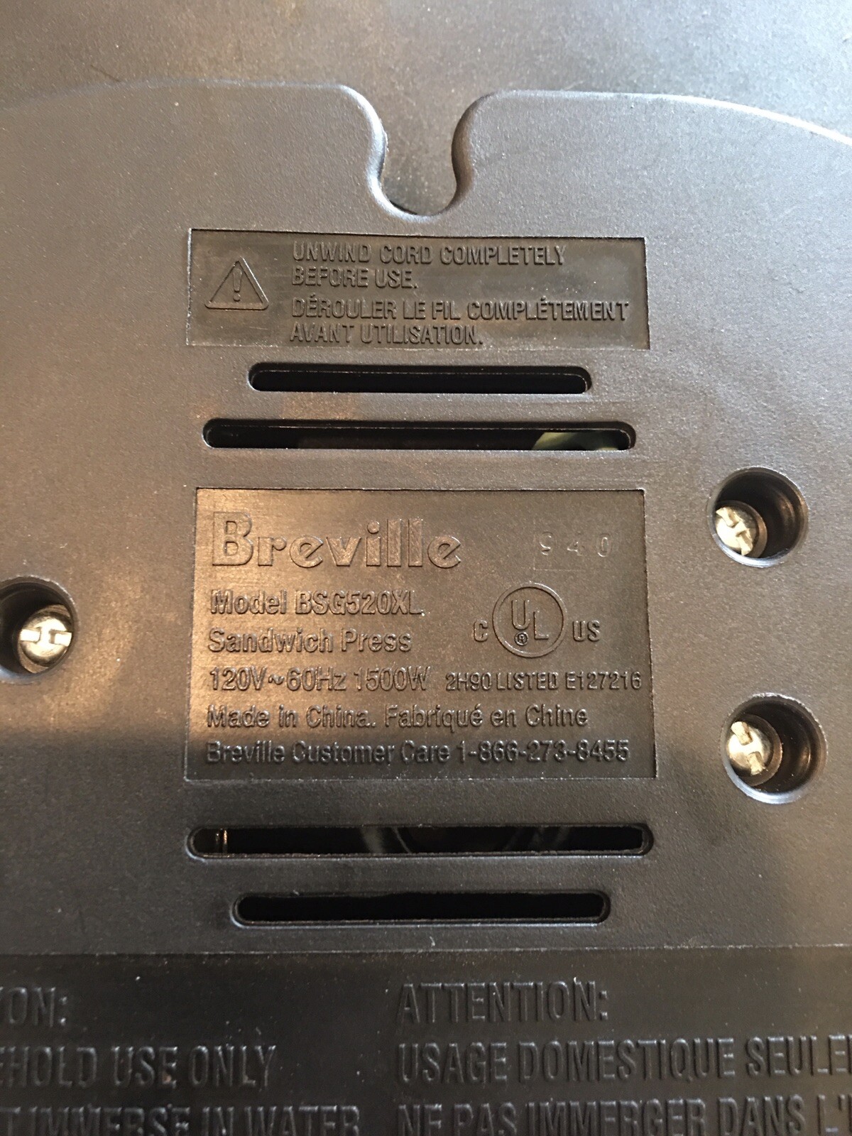 Breville BSG520XL Panini Duo 1500-Watt Nonstick Panini Sandwich Press