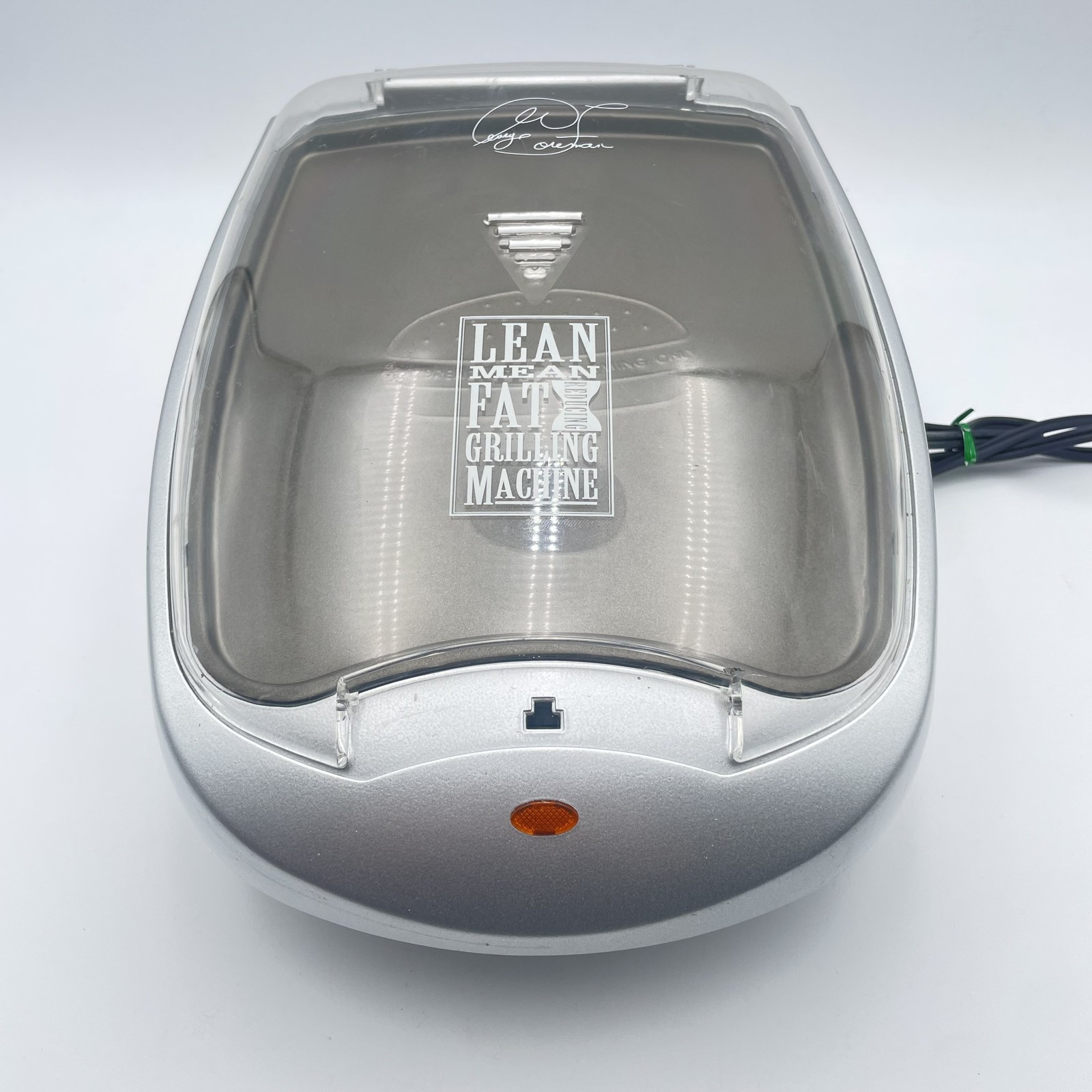 George Foreman Lean Mean Fat Grilling Machine Model GR20BWC Indoor Grill Silver