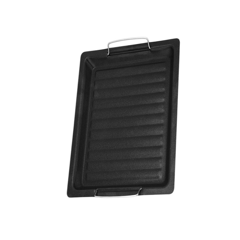 BBQ-Suitable Baking Pan 25x30cm Iron Body with Even Heat Distribution Feature