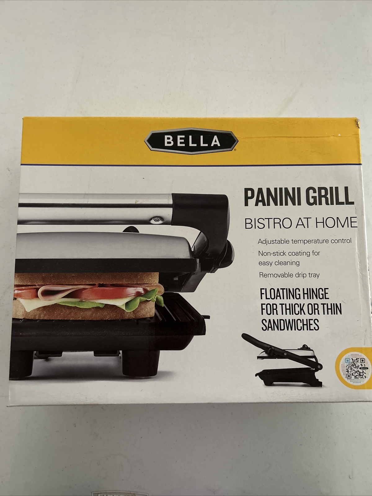 Bella Panini Grill – NEW in Box Bistro at Home