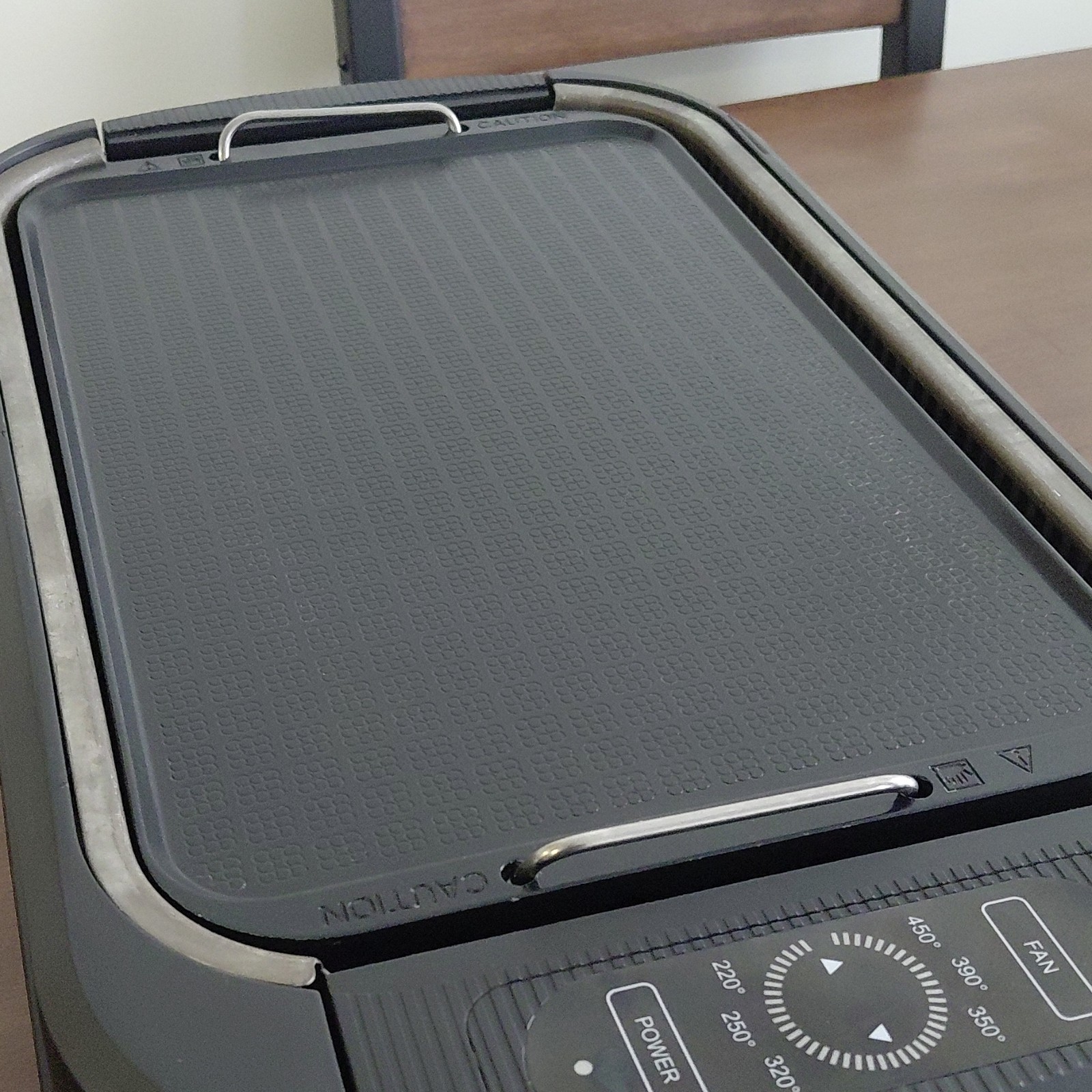 Power Smokeless Grill Indoor Electric Glass Lid Non-Stick Removable Plate