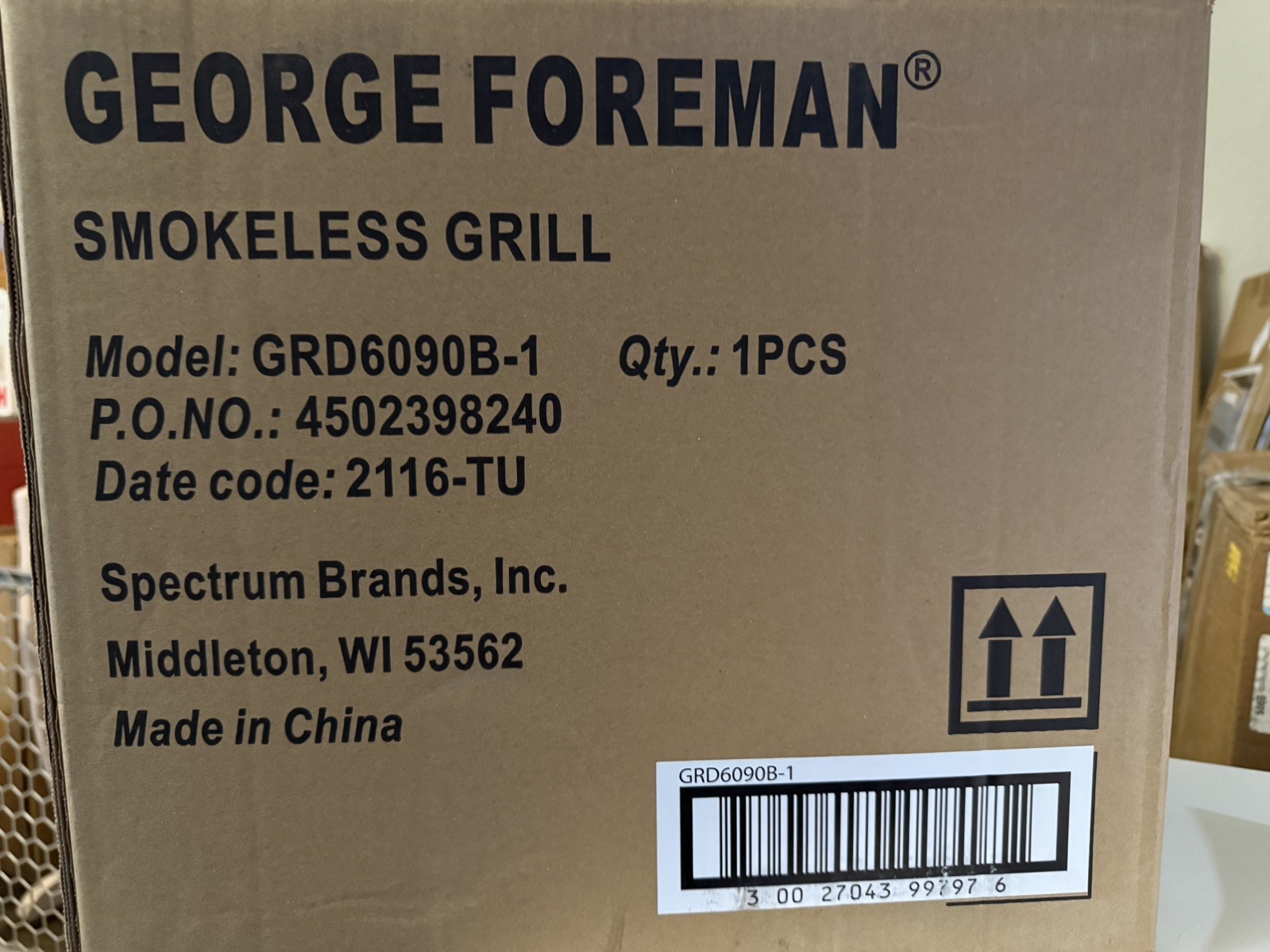 GRD6090B Smokeless Digital Grill – Family Size for 4-6 Servings, Stainless Steel