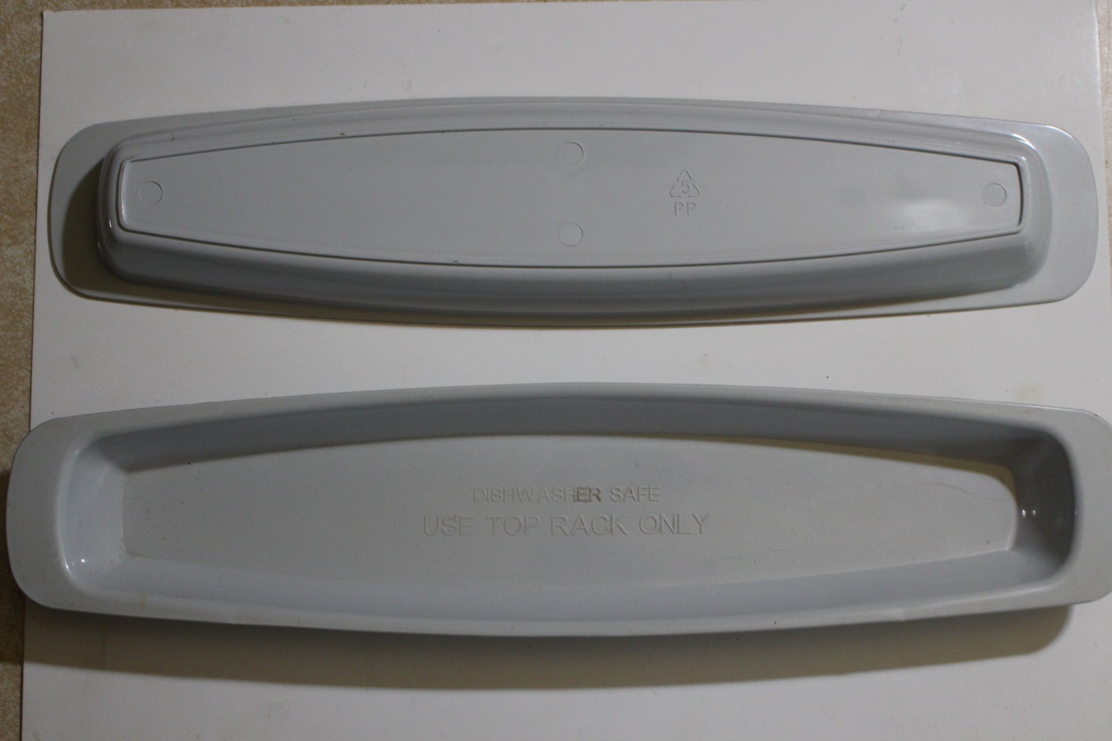 2 George Foreman Replacement Grease Drip Trays – Gray ” 14 1/2″