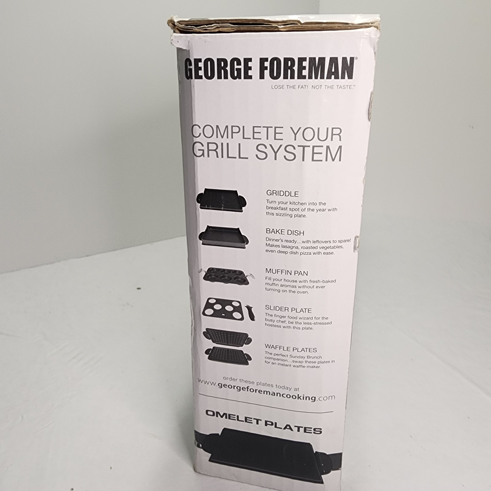 George Foreman EVOLVE Grill System OMELET PLATES Set GFP840P – BRAND NEW