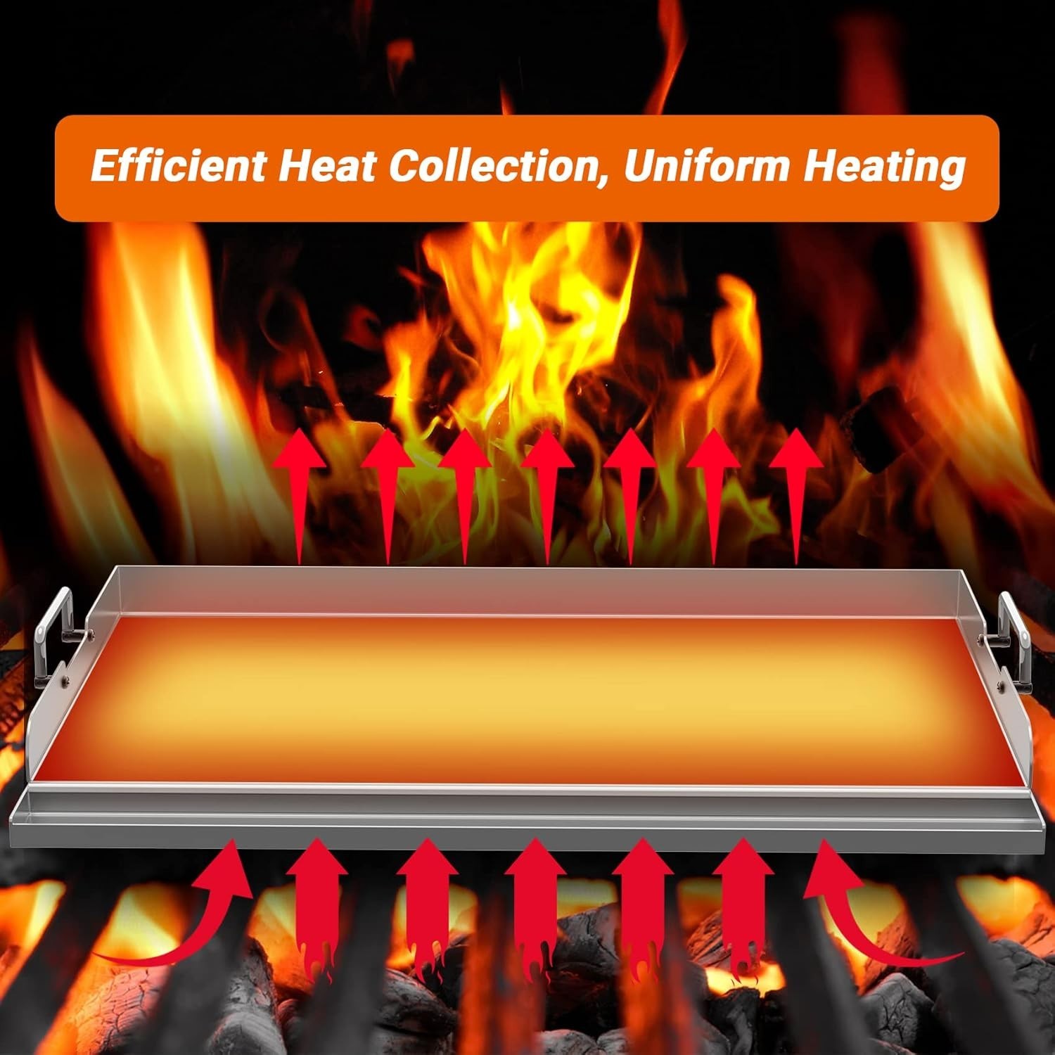 Universal Stainless Steel Griddle – Indoor/Outdoor Cooking`