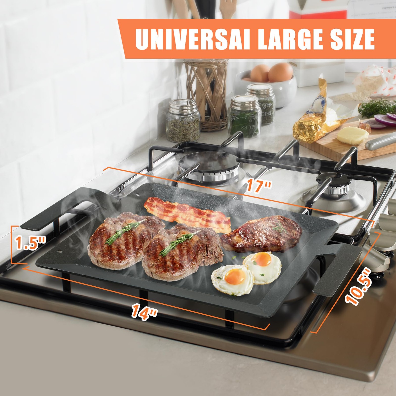 Keesha Carbon Steel Griddle – Replacement For Made In Cookware – Universal