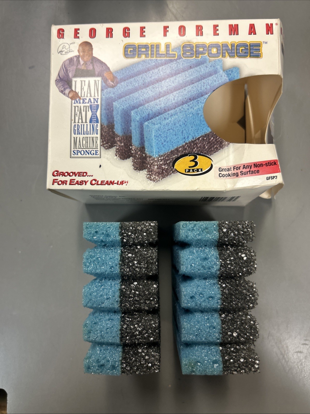 2 Cleaning Sponges for George Forman Lean Mean Fat Reducing Grilling Machine