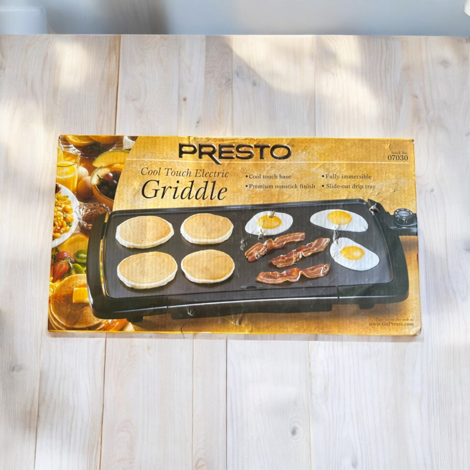 Presto Cool-Touch Electric Black 20″x10″ Griddle Model 07030 New in Original Box