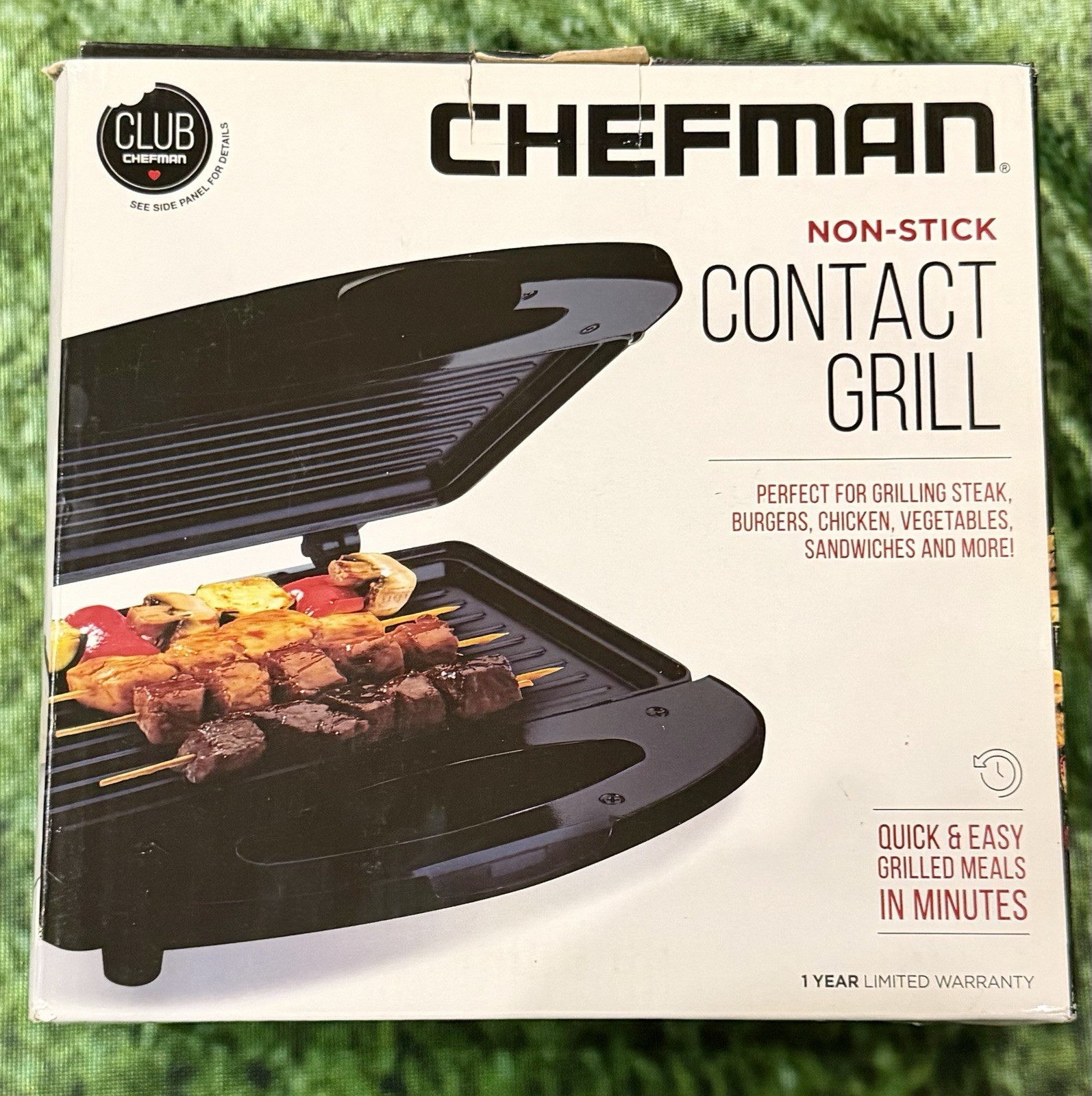 CHEFMAN NON-STICK CONTACT GRILL BLACK – PERFECT FOR GRILLING STEAK,BURGERS &MORE