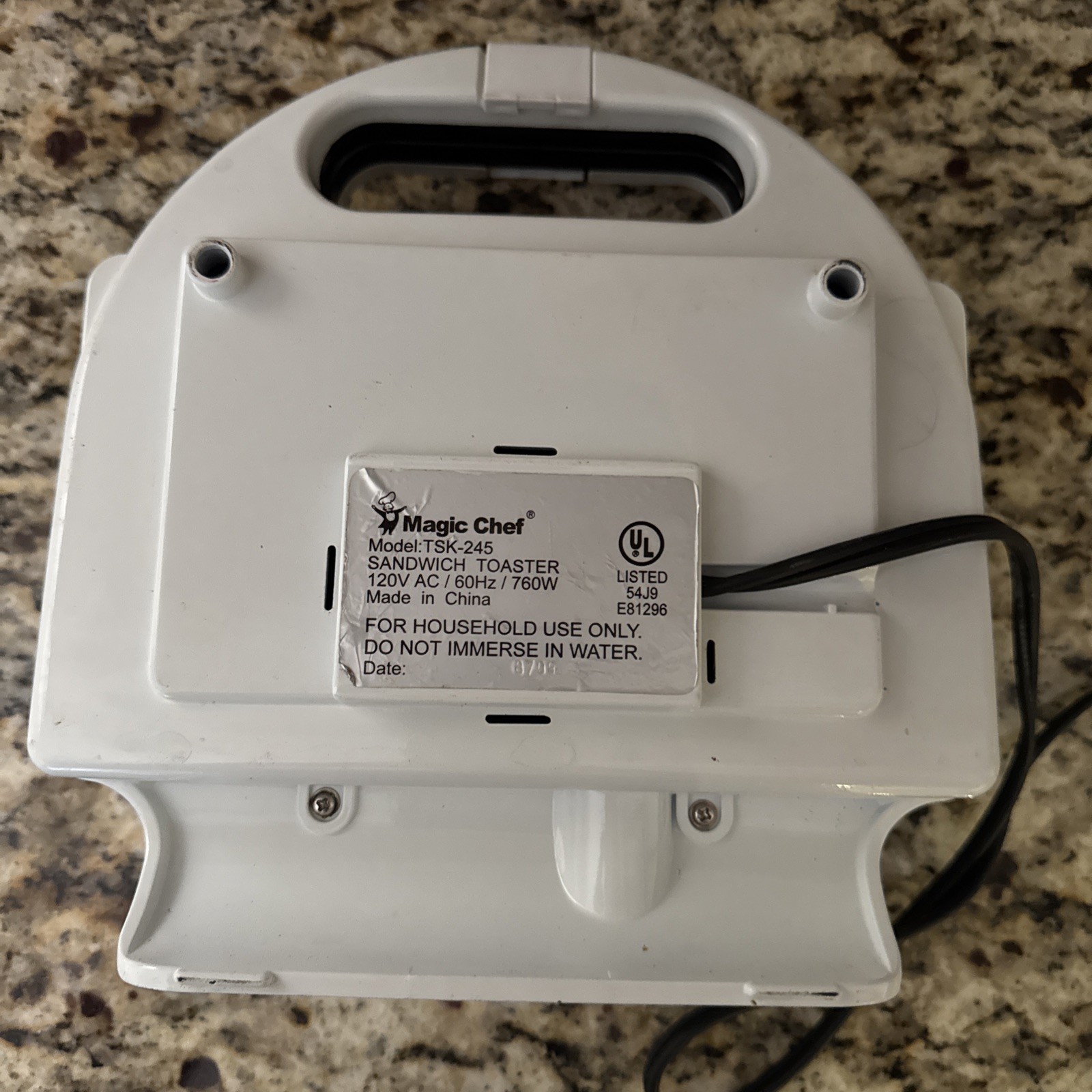 Vintage Magic Chef Sandwich Toaster White Tested And Working