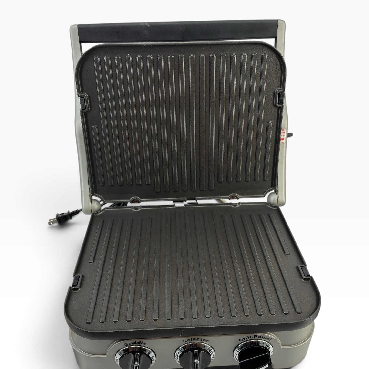 Cuisinart GR-4N 5-in-1 Griddler Grill Panini Press Complete Tested (ST)