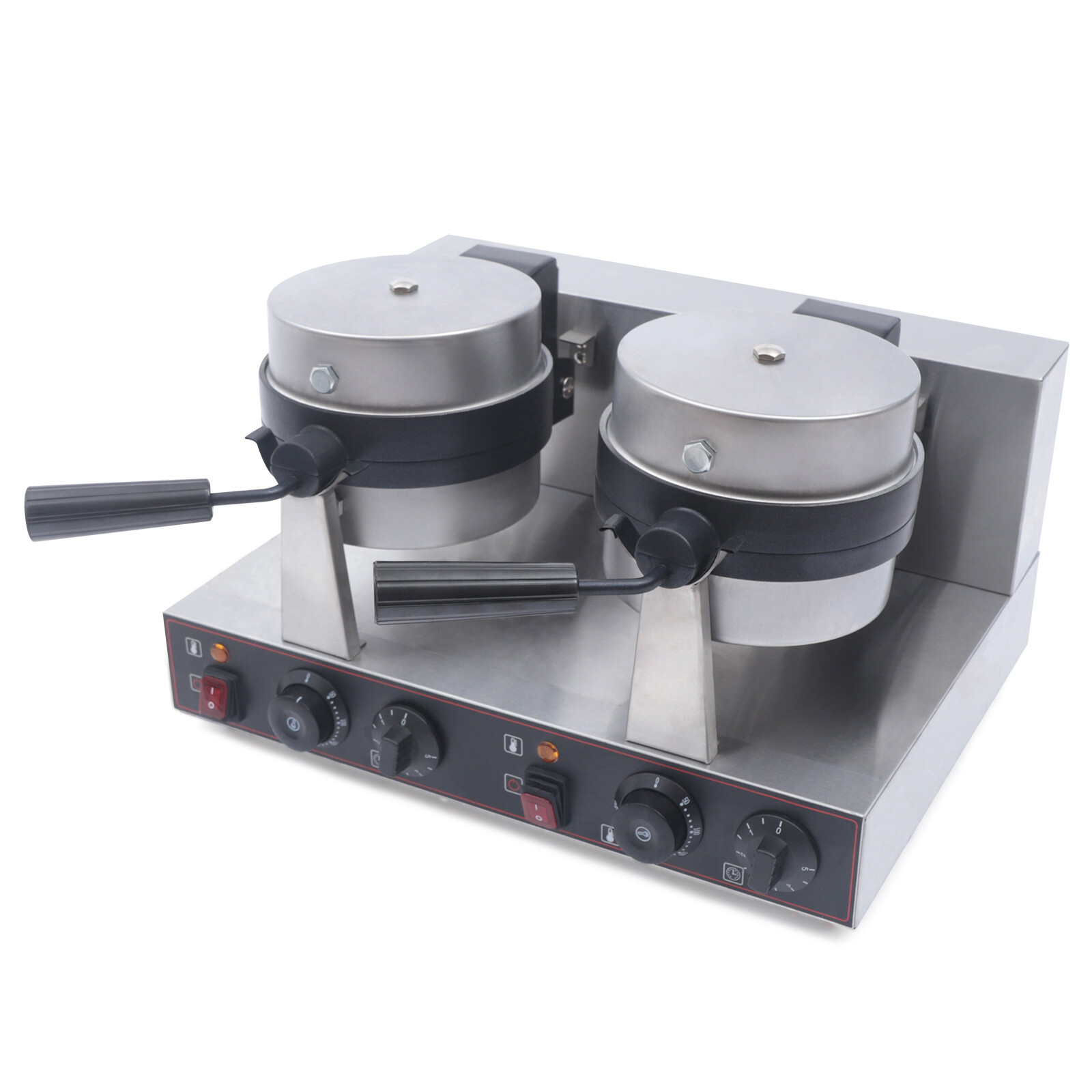 Electric Burger Machine Commercial Dual Panini Press Baking Sandwich Maker 2400W