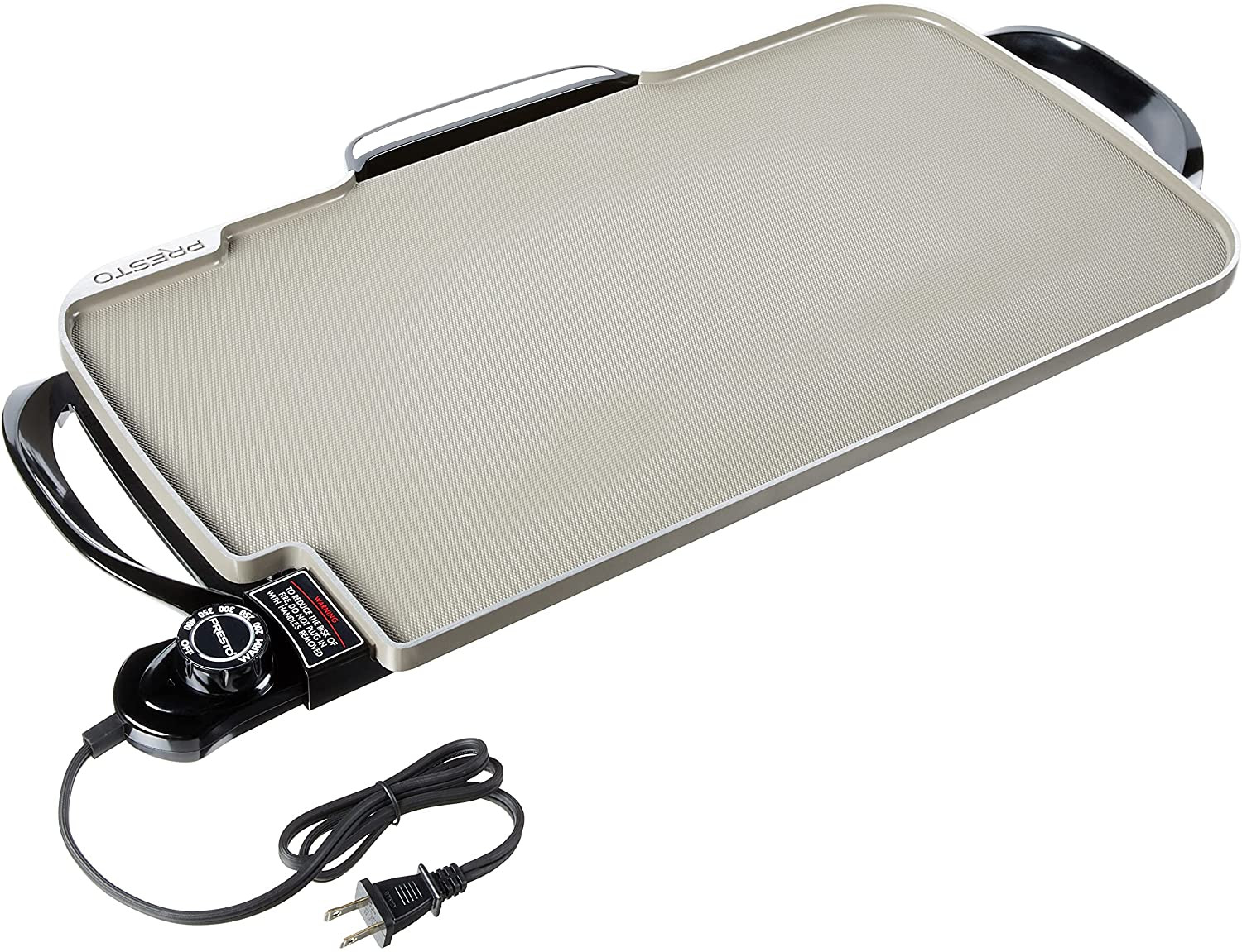 07062-22-Inch Ceramic Removable Handles Electric Griddle, 22 Inch, Black