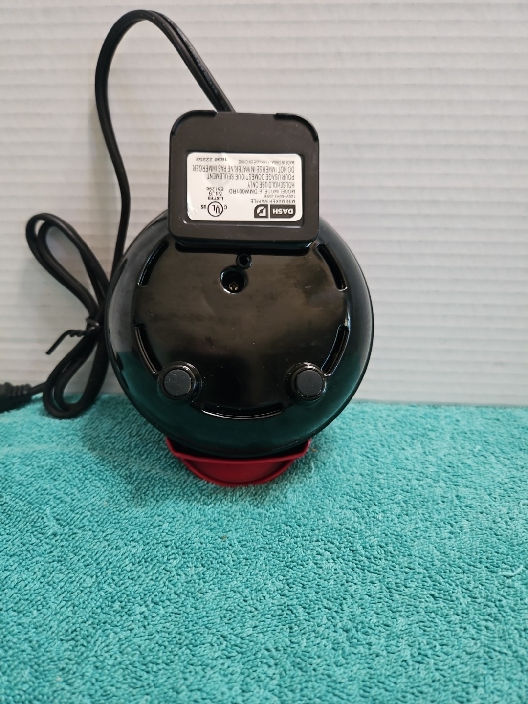 Dash Mini Maker Electric Round Griddle Individual Pancakes Cookies Eggs Red