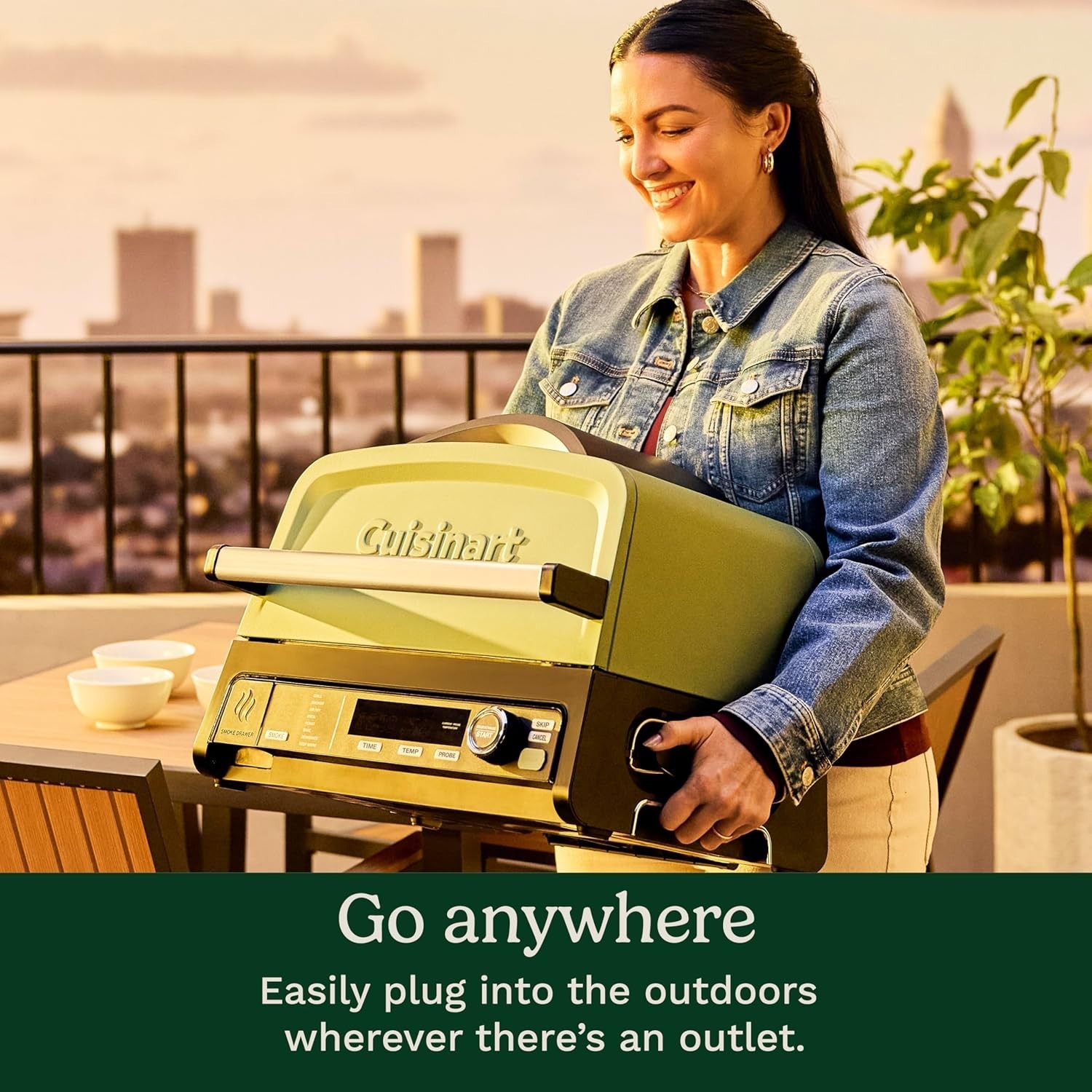 Cuisinart FlavorBoost™ 8-in-1 Outdoor Electric Grill, Smoker & Air Fry,