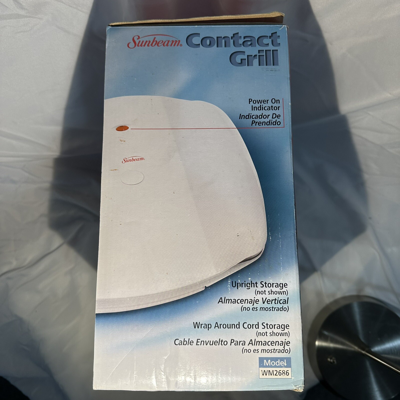 Sunbeam Contact Grill Model WM2686 Dual Non-Stick Indoor Countertop Cooker, New