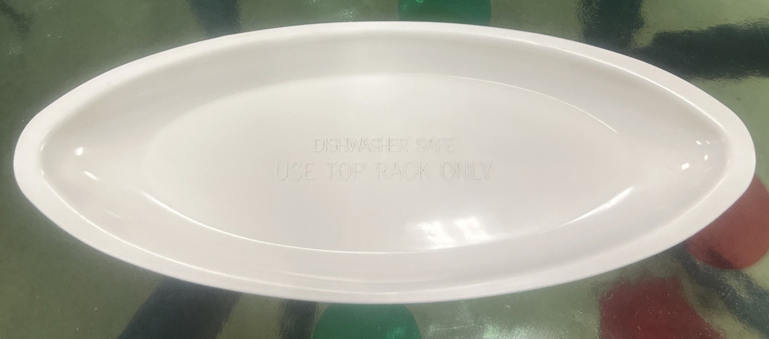 2 George Foreman Grill Drip Tray 9.25″ 9 1/4″ Inches Long White Oval