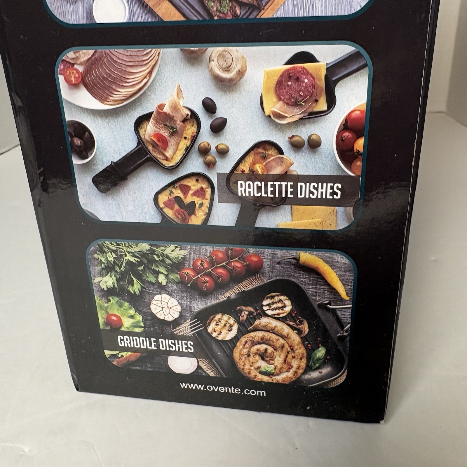 Ovente 2-in-1 Electric Indoor BBQ Raclette Grill & Griddle 1500W Smokeless…