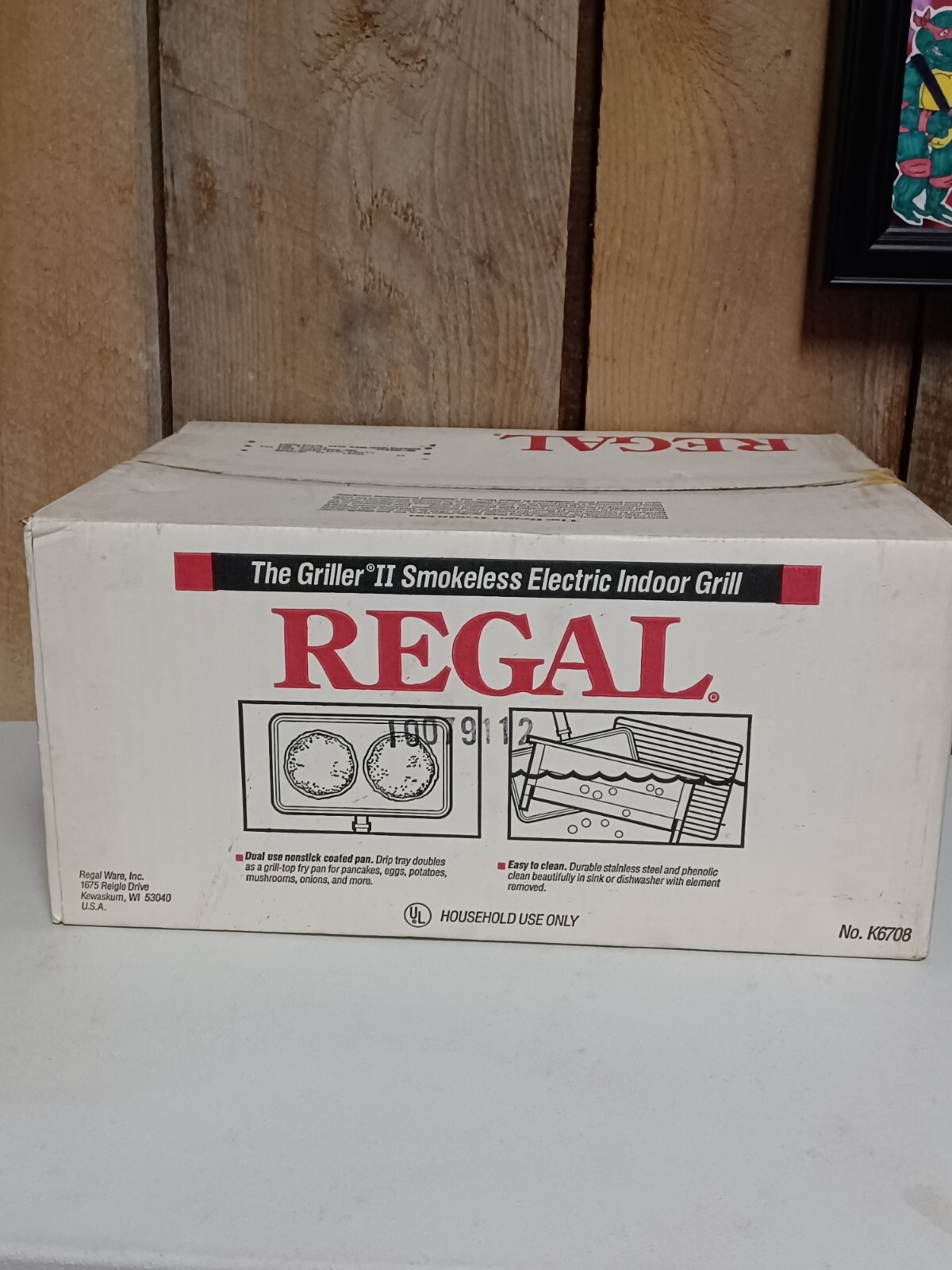Vintage Regal Griller 2 Smokeless Electric Indoor Grill Model K6708 New in Box