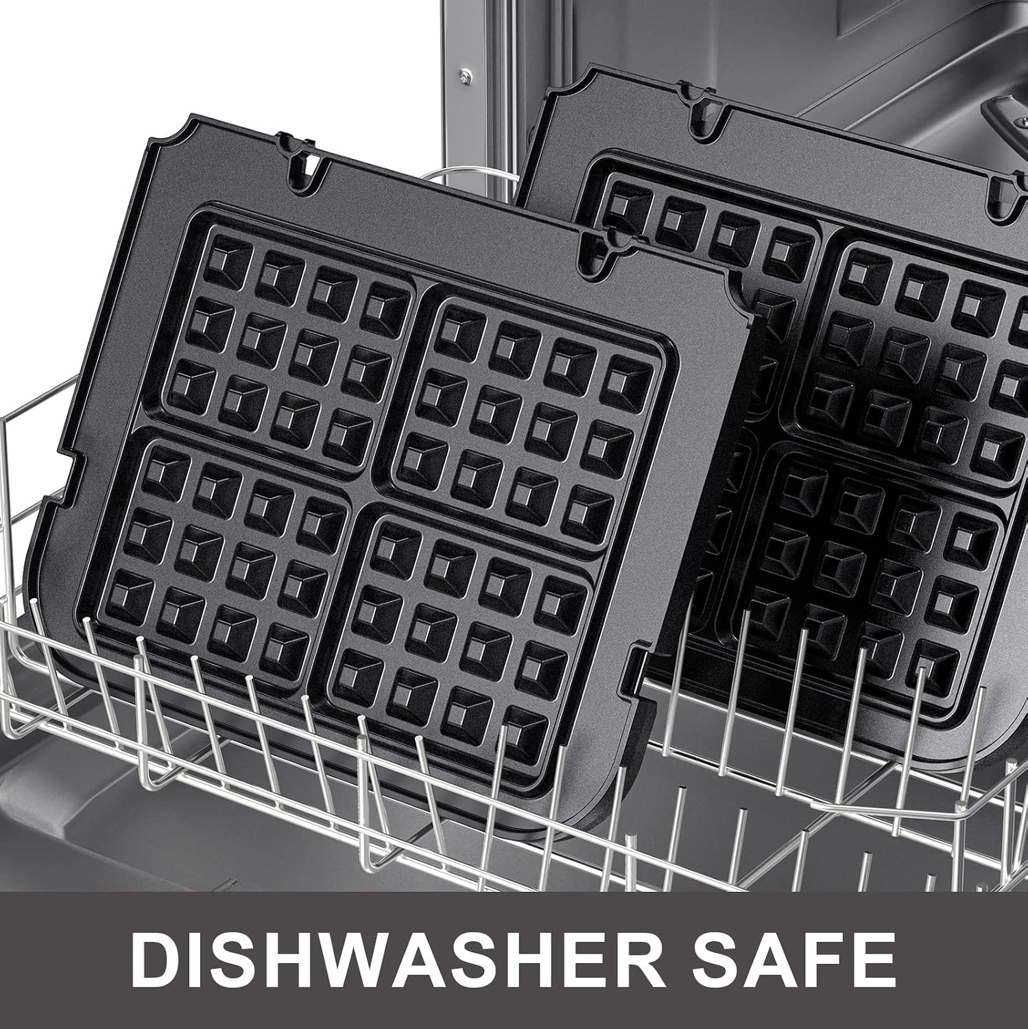 Waffle Plates for Cuisinart Griddler GR-4N, GR-5B, GR-6 and GRID-8N Series – 4 S