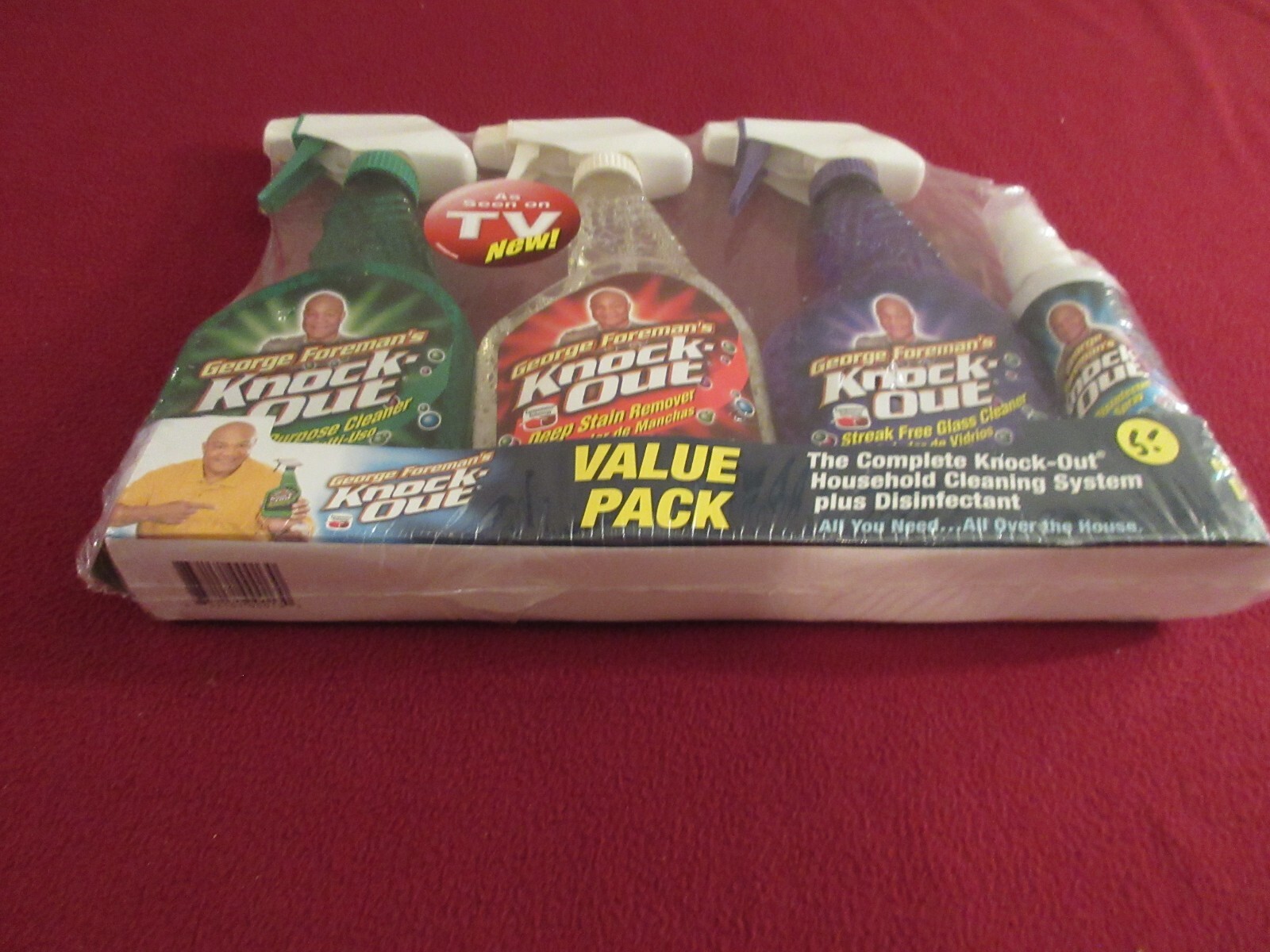 RARE 2004 George Foreman’s KNOCK OUT HOUSEHOLD CLEANING SYSTEM FACTORY SEALED