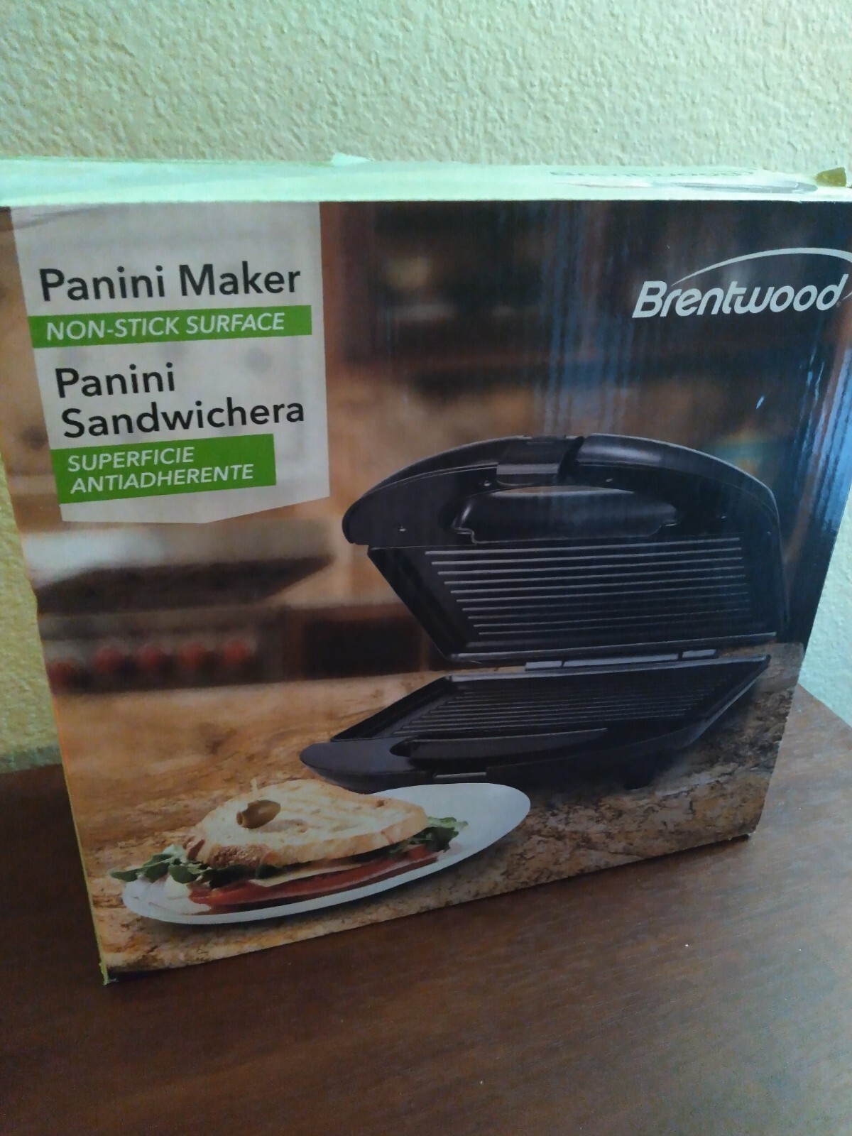 BRENTWOOD Panini Maker Baker Stainless Steel Nonstick