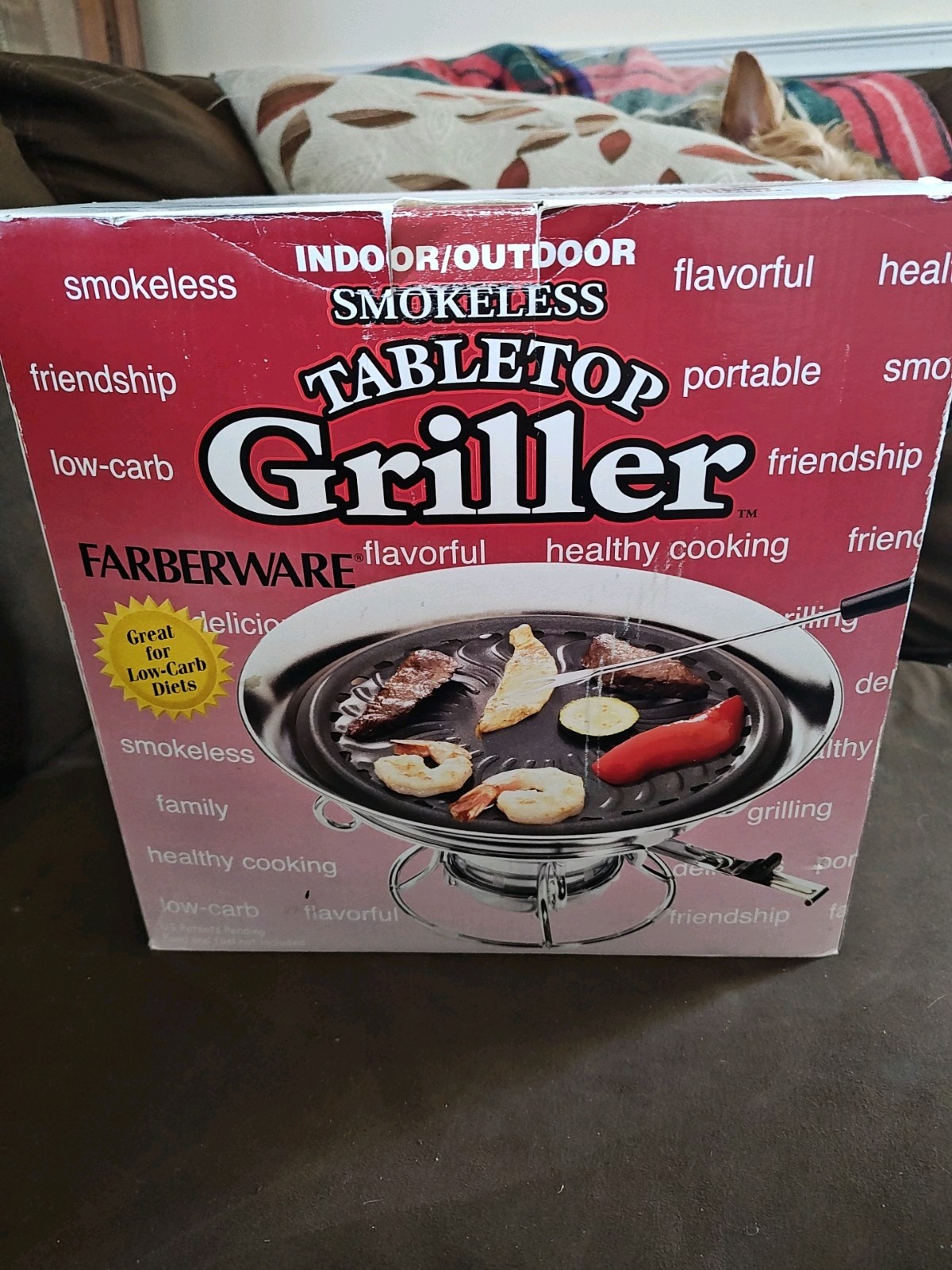 Smokeless Tabletop Griller 3-in-1 Indoor Outdoor Grill Countertop Portable Camp