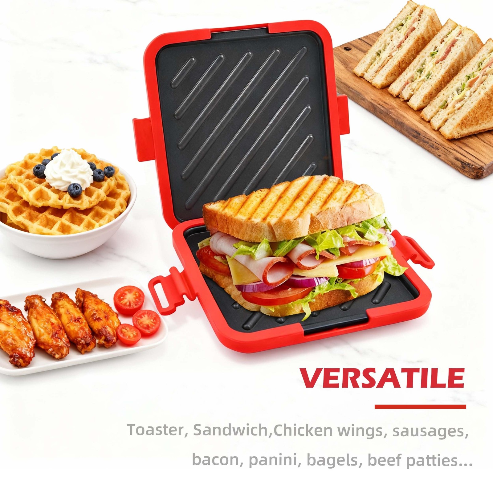 Microwave Grilled Cheese Maker & Sandwich Crisper Cookware