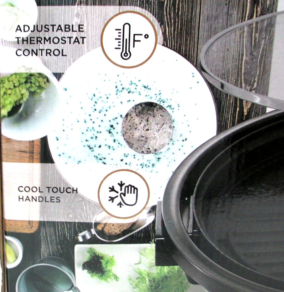 Prime Cuisine Indoor Electric Grill with Lid 12″ Round Hot Plate NEW
