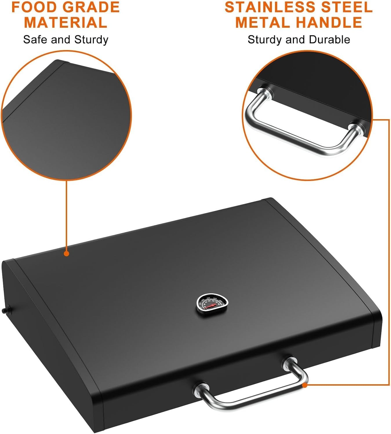 Upgraded Hinged Lid for Blackstone 1666 Griddle | 22-Inch Hard Cover Accessory