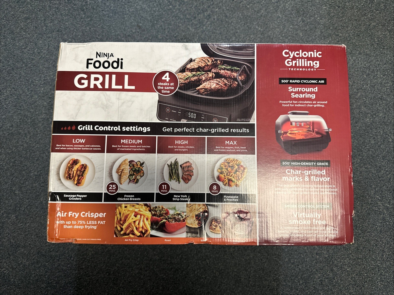 Ninja EG201 Foodi 6-in-1 Indoor Grill w/ Air Fry, Roast, Bake, Broil, Dehydrate