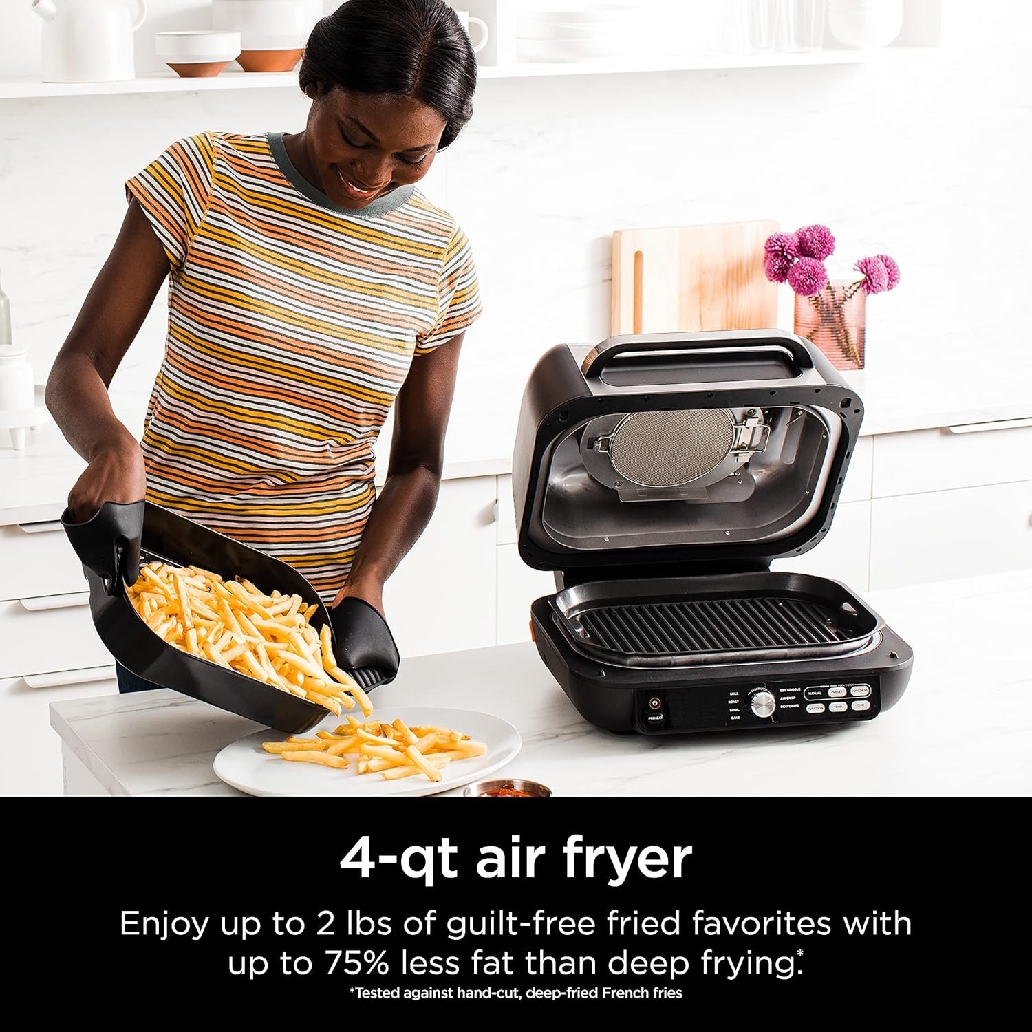 IG651 Foodi Smart XL Pro 7-in-1 Indoor Grill/Griddle Combo, use Opened or Closed