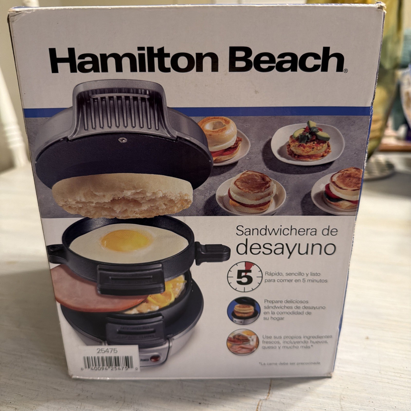 Hamilton Beach 25478R Breakfast Sandwich Maker New