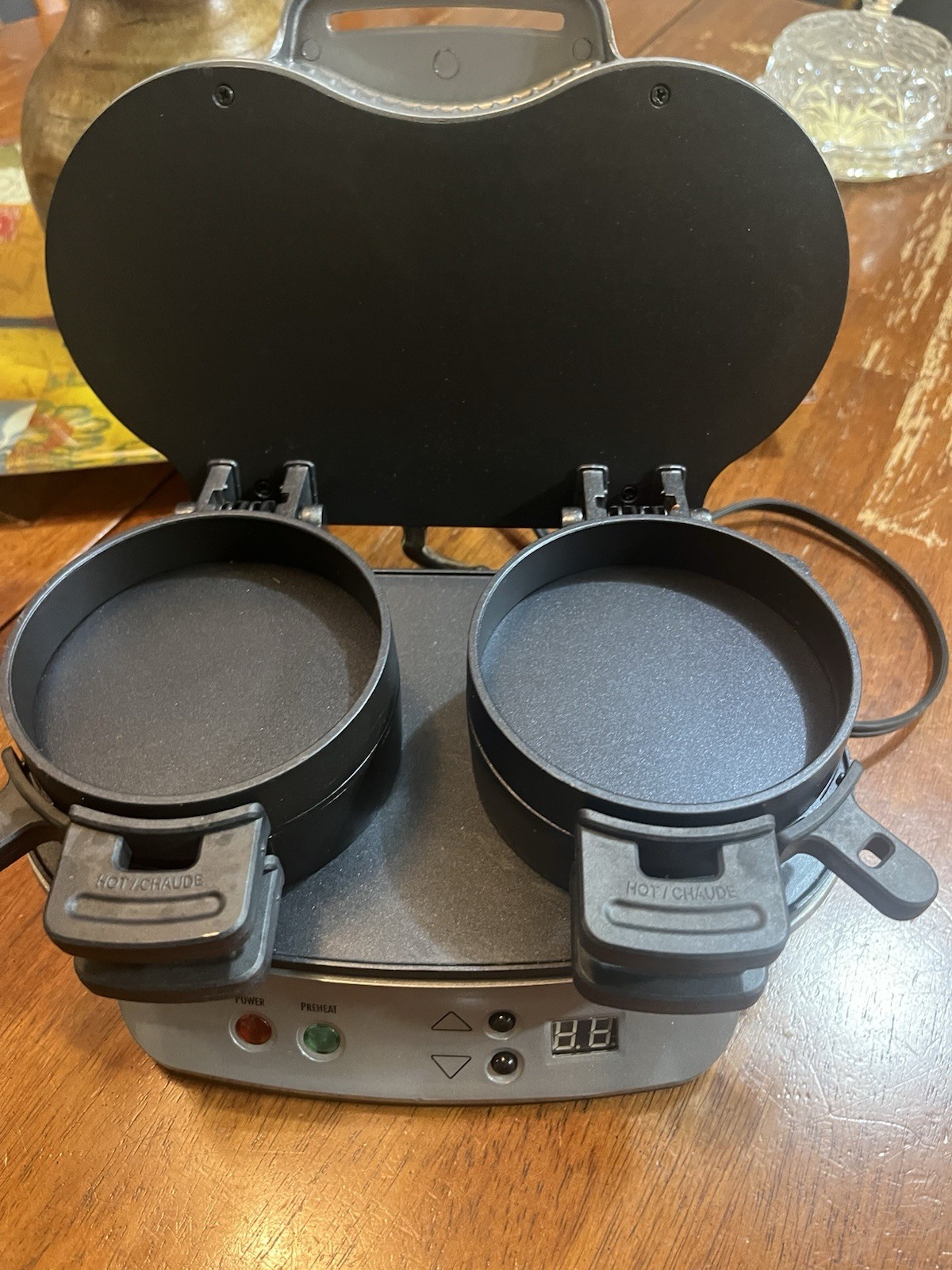 Hamilton Beach Dual Breakfast Sandwich Maker Silver 1200 W Non-Stick Timer