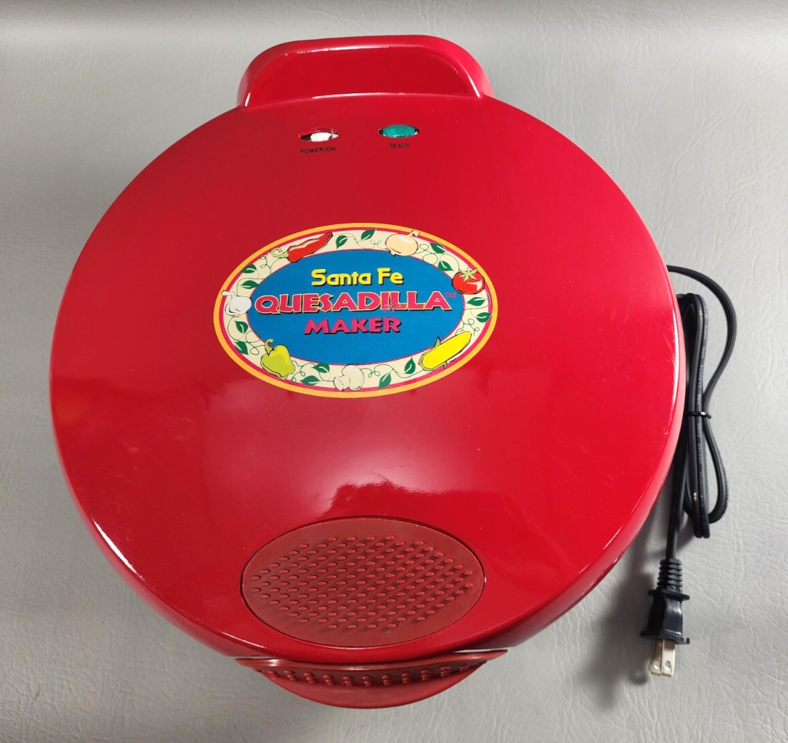 Salton Santa Fe Quesadilla Maker QM2SFR Indoor Non-Stick Electric Grill w/Flaws