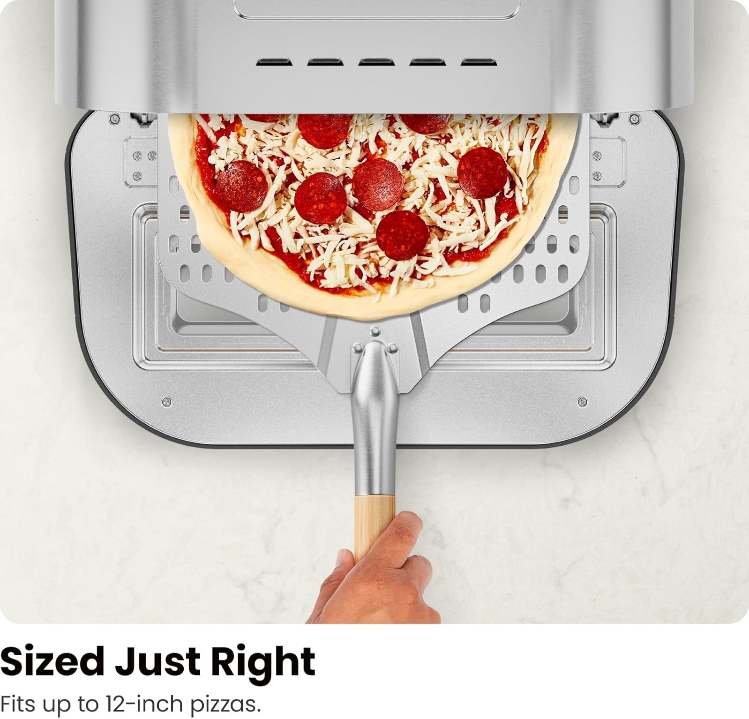 Indoor Pizza Oven – Makes 12 Inch Pizzas in Minutes, Heats up to 800°F – Coun…