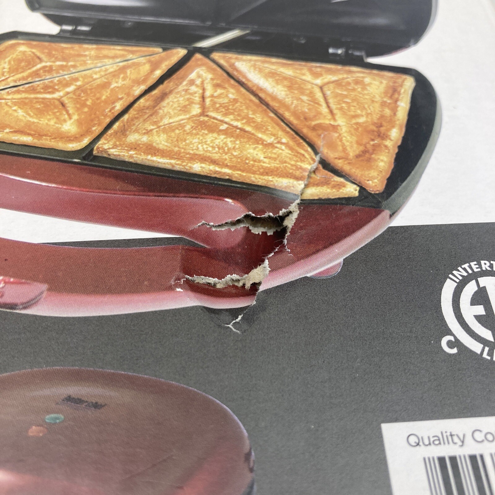 Better Chef Non Stick Cooking Surface Hot Sandwich Grill Model IM-288R Red NIB